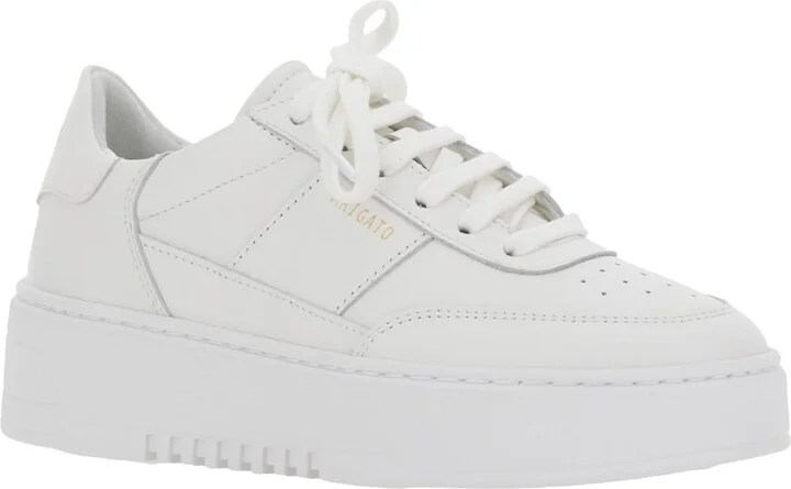 'orbit Vintage' White Sneakers With Side And Rear Logo Lettering In Leather Woman - Image 2