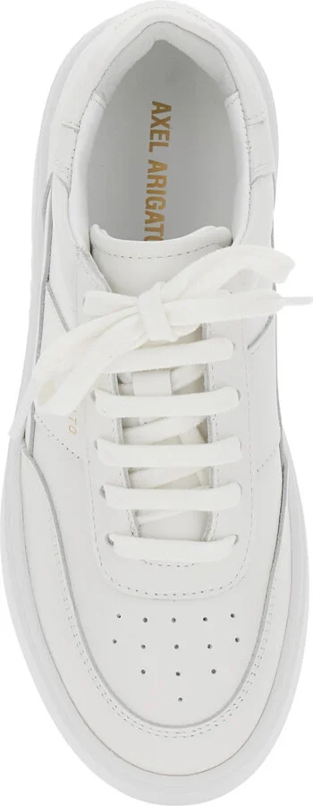 'orbit Vintage' White Sneakers With Side And Rear Logo Lettering In Leather Woman - Image 4