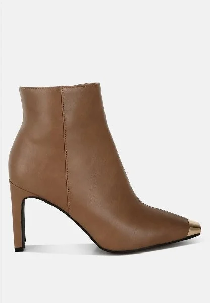 Orca Metallic Cap Toe Faux Leather Boots Women