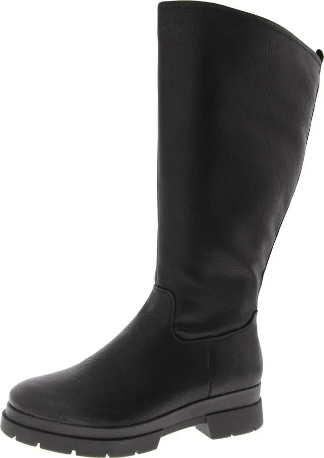 Orchid Womens Faux Leather Padded Insole Knee-High Boots