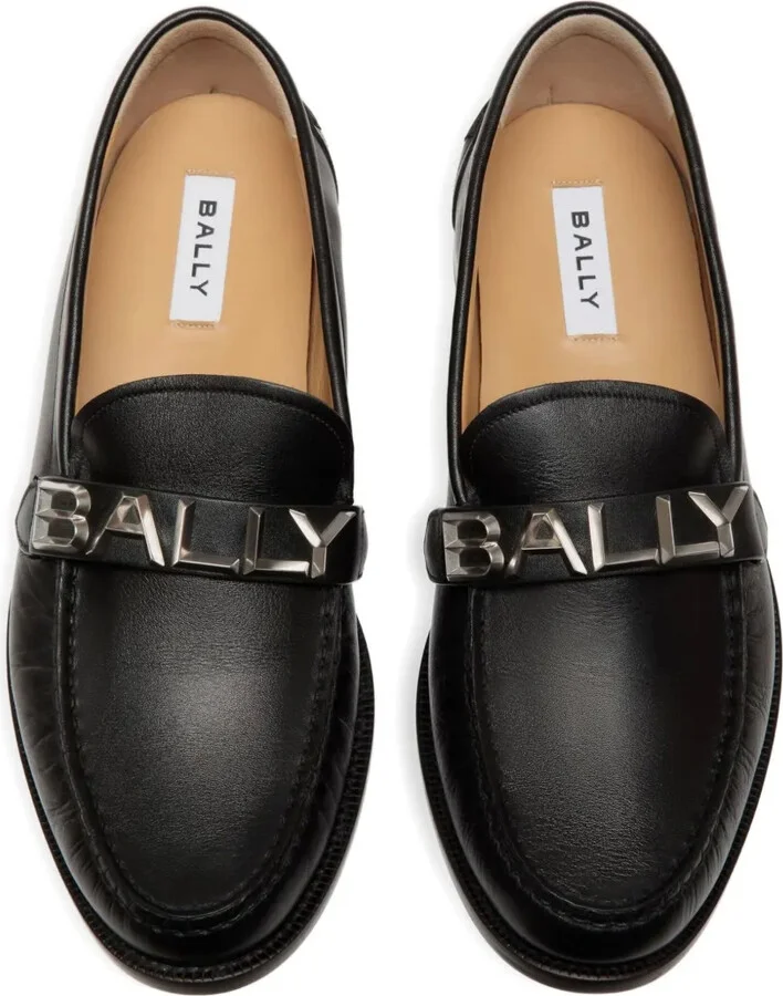 Oregon Bally-logo leather loafers - Image 3