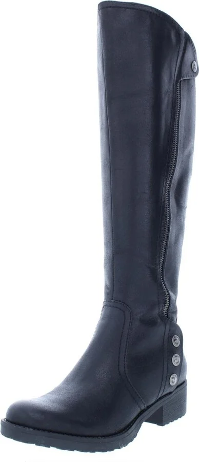 Oria Womens Padded Insole Knee-High Riding Boots