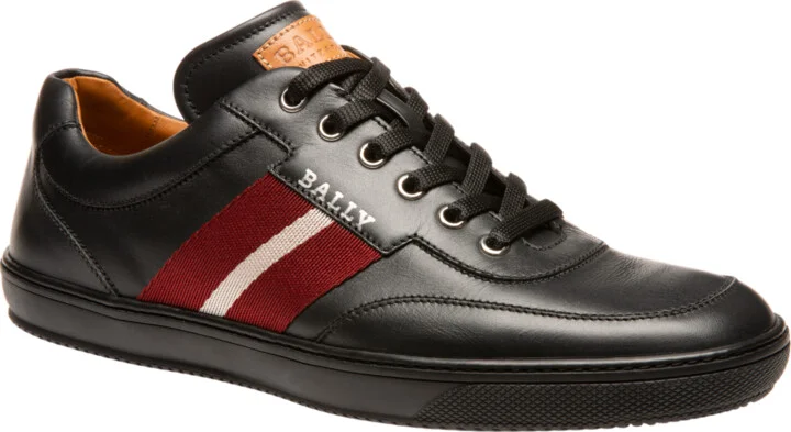 Oriano Men's 6240312 Black Leather Sneaker
