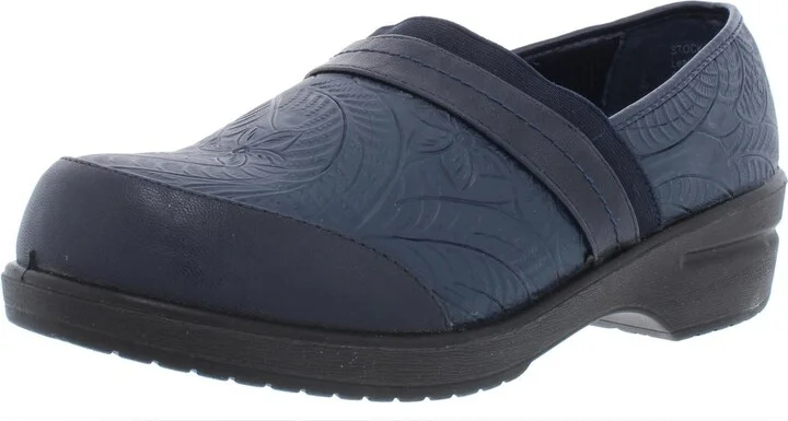 Origin Womens Leather Embossed Clogs