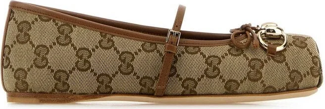 Original GG fabric ballerinas