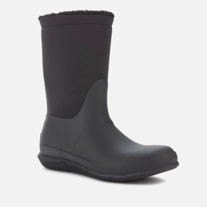 Original WFT2052NRE-BLK Boots Women 7 Black Sherpa Lined Roll Top ZPO3483