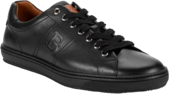 Orivel Men's 6240301 Black Leather Sneaker