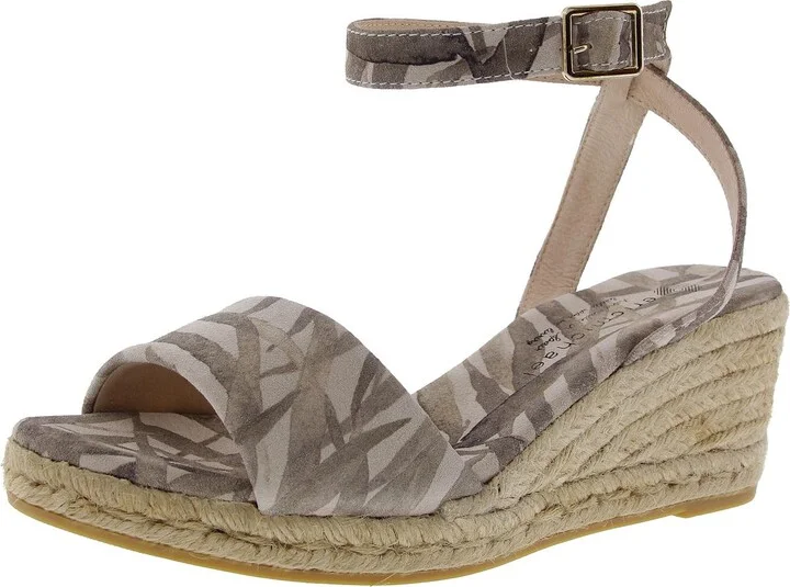 Orly Womens Printed Suede Espadrilles
