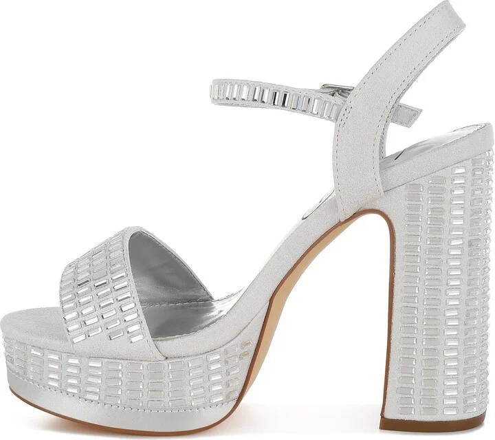 Ortage Rhinestone Platform Sandal - Image 9
