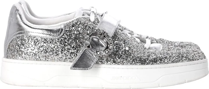 Osaka Sneakers in Silver Glitter
