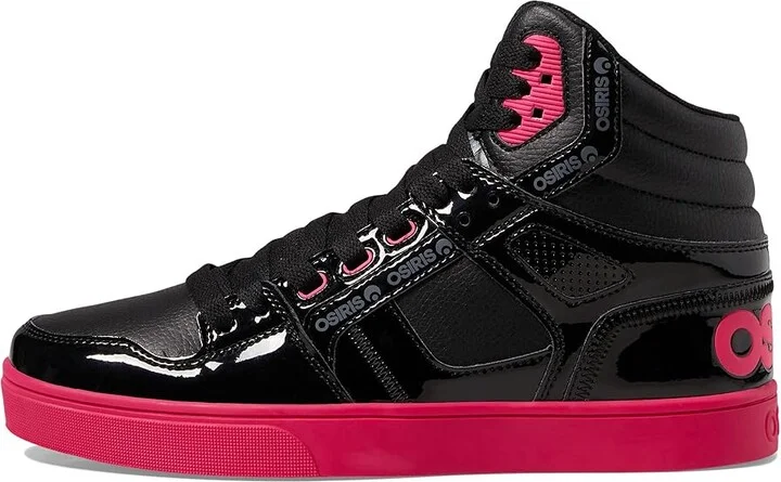 Osiris Clone Men's Skate Shoes Black/Magenta/Black : 10.5 D - Medium, Synthetic/Textile - Image 6