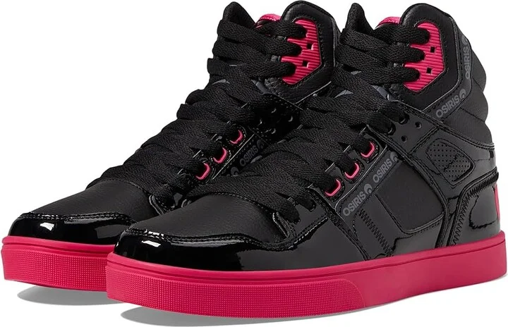 Osiris Clone Men's Skate Shoes Black/Magenta/Black : 10.5 D - Medium, Synthetic/Textile