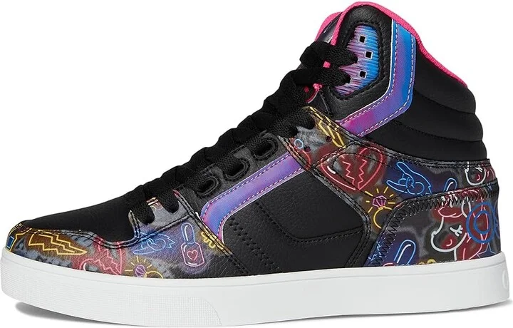 Osiris Clone Men's Skate Shoes Black/Pink/Neon : 13 D - Medium, Synthetic/Textile - Image 6