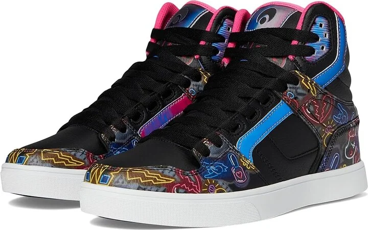 Osiris Clone Men's Skate Shoes Black/Pink/Neon : 13 D - Medium, Synthetic/Textile