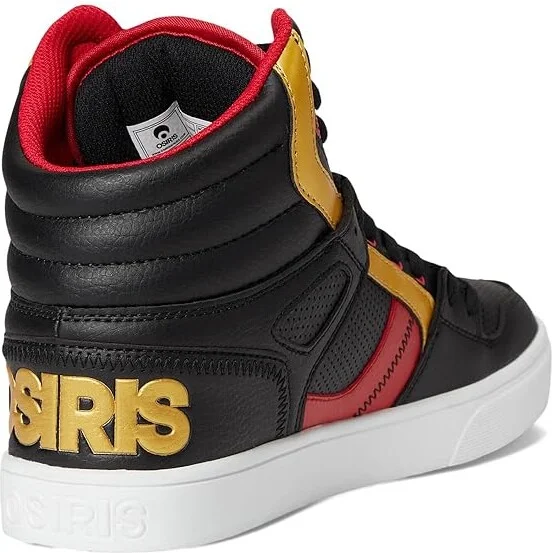 Osiris Clone Men's Skate Shoes Black/Red/Gold : 9 D - Medium, Synthetic/Textile - Image 4