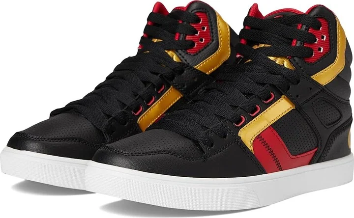 Osiris Clone Men's Skate Shoes Black/Red/Gold : 9 D - Medium, Synthetic/Textile