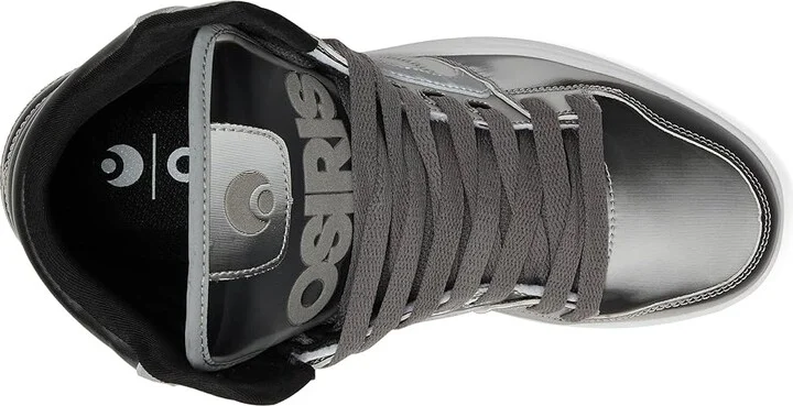 Osiris Clone Men's Skate Shoes Silver/Black/Holo : 8.5 D - Medium, Synthetic/Textile - Image 2