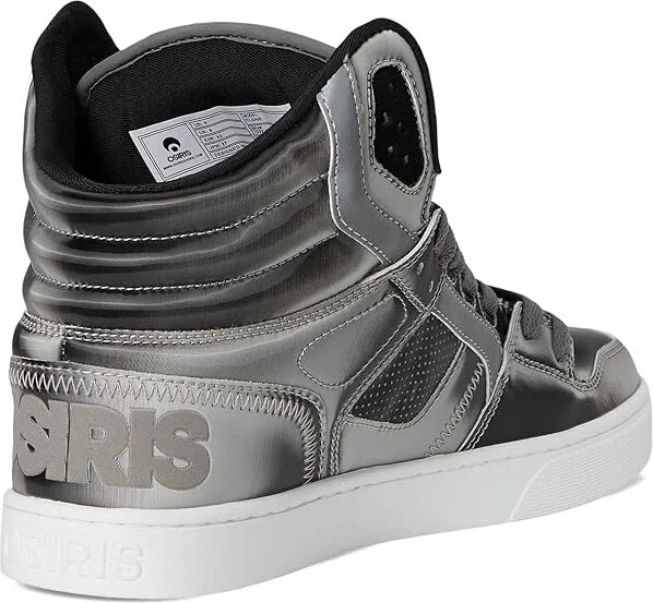 Osiris Clone Men's Skate Shoes Silver/Black/Holo : 8.5 D - Medium, Synthetic/Textile - Image 4