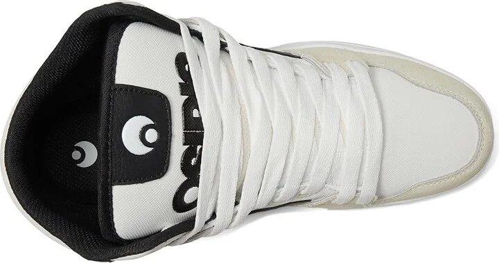 Osiris Clone Men's Skate Shoes White/Black/White : 12 D - Medium, Synthetic/Textile - Image 2