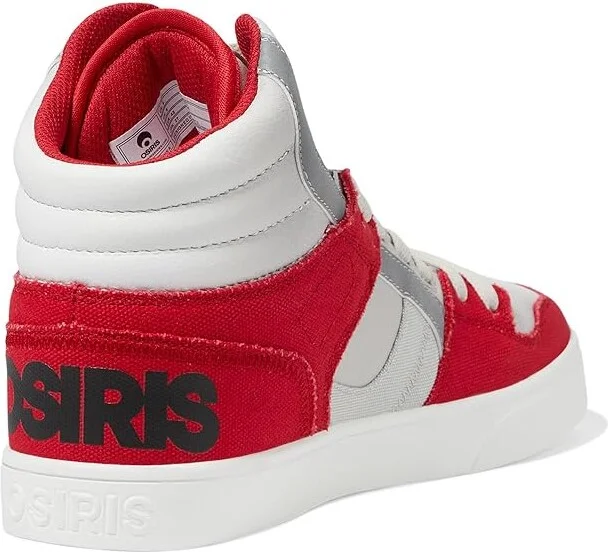 Osiris Clone Men's Skate Shoes White/Red/Navy : 9 D - Medium, Synthetic/Textile - Image 4