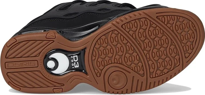 Osiris D3 2001 Men's Skate Shoes Black/Black/Gum : 10.5 D - Medium, Textile - Image 3