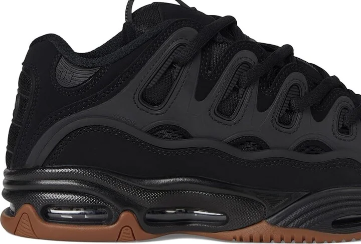 Osiris D3 2001 Men's Skate Shoes Black/Black/Gum : 10.5 D - Medium, Textile - Image 7