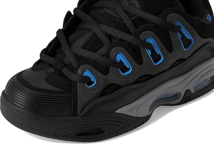 Osiris D3 2001 Men's Skate Shoes Black/Grey/Blue : 10 D - Medium, Textile - Image 2