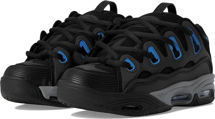 Osiris D3 2001 Men's Skate Shoes Black/Grey/Blue : 10 D - Medium, Textile