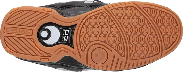 Osiris D3 2001 Men's Skate Shoes Black/Gum : 6 D - Medium, Textile - Image 4