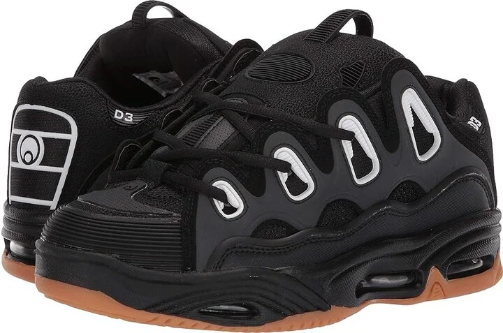 Osiris D3 2001 Men's Skate Shoes Black/Gum : 6 D - Medium, Textile