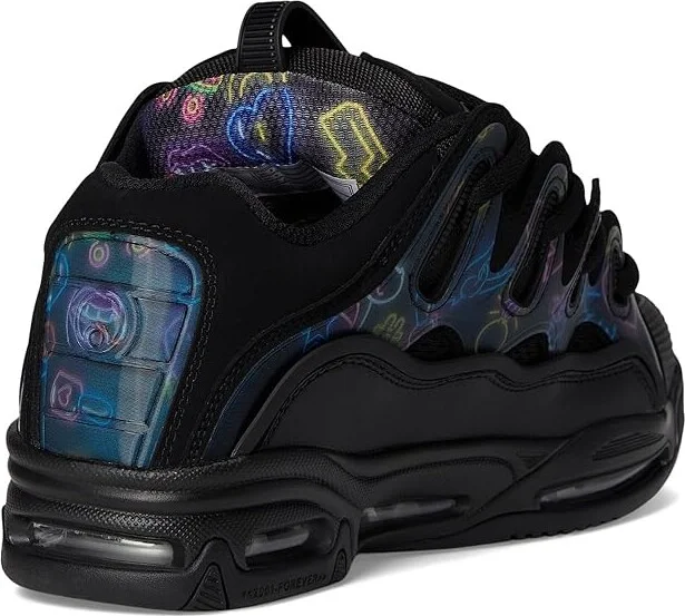 Osiris D3 2001 Men's Skate Shoes Black/Pink/Holo : 5 D - Medium, Textile - Image 4