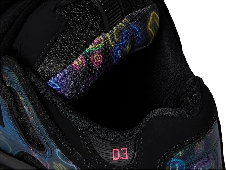 Osiris D3 2001 Men's Skate Shoes Black/Pink/Holo : 5 D - Medium, Textile - Image 7