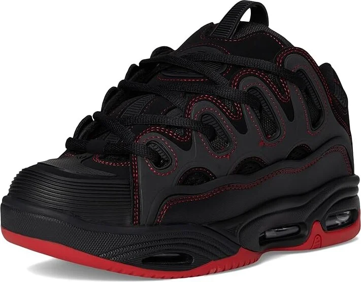 Osiris D3 2001 Men's Skate Shoes Black/Red/Red : 8 D - Medium, Textile - Image 5