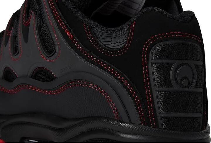 Osiris D3 2001 Men's Skate Shoes Black/Red/Red : 8 D - Medium, Textile - Image 7