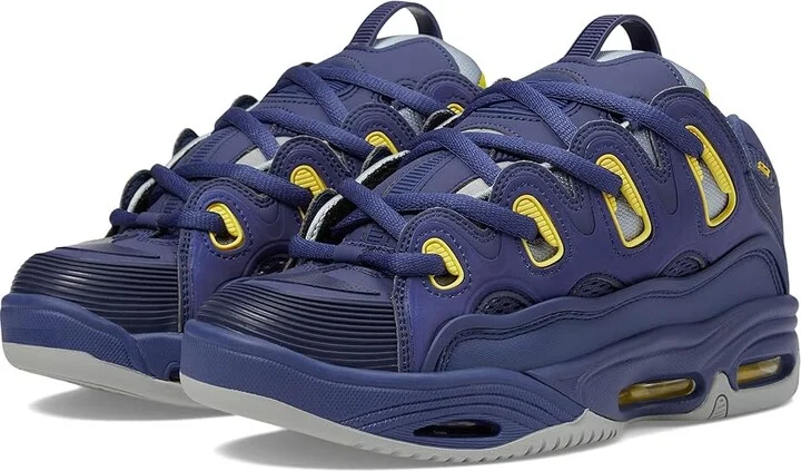 Osiris D3 2001 Men's Skate Shoes Cadet Blue/Yellow : 7.5 D - Medium, Textile