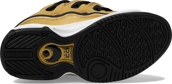 Osiris D3 2001 Men's Skate Shoes Gold/Black/White : 11 D - Medium, Textile - Image 3