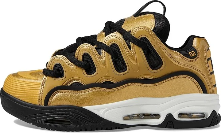 Osiris D3 2001 Men's Skate Shoes Gold/Black/White : 11 D - Medium, Textile - Image 6