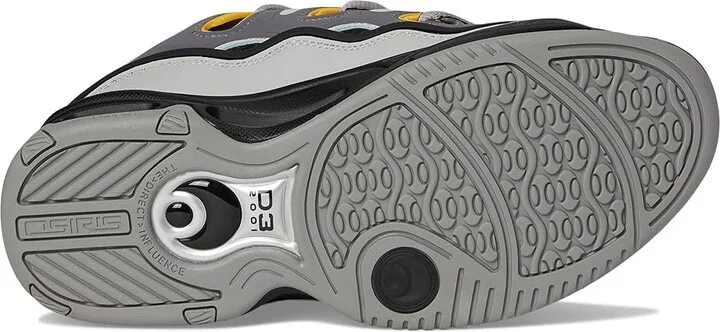Osiris D3 2001 Men's Skate Shoes Grey/Black/Yellow : 5.5 D - Medium, Textile - Image 3