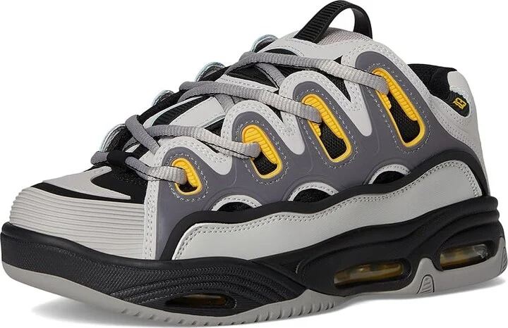 Osiris D3 2001 Men's Skate Shoes Grey/Black/Yellow : 5.5 D - Medium, Textile - Image 5