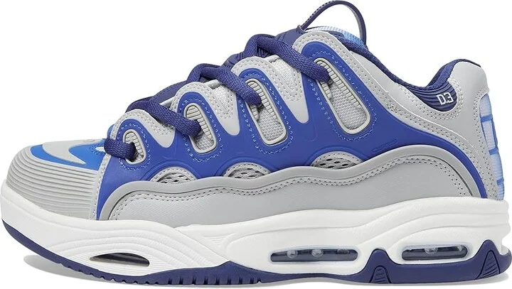 Osiris D3 2001 Men's Skate Shoes Grey/Blue/Black : 9 D - Medium, Textile - Image 6