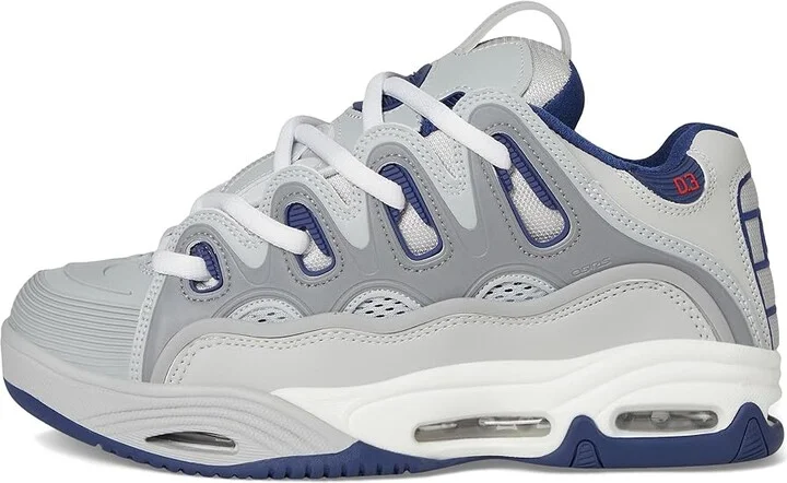 Osiris D3 2001 Men's Skate Shoes Grey/Navy/White : 6 D - Medium, Textile - Image 6
