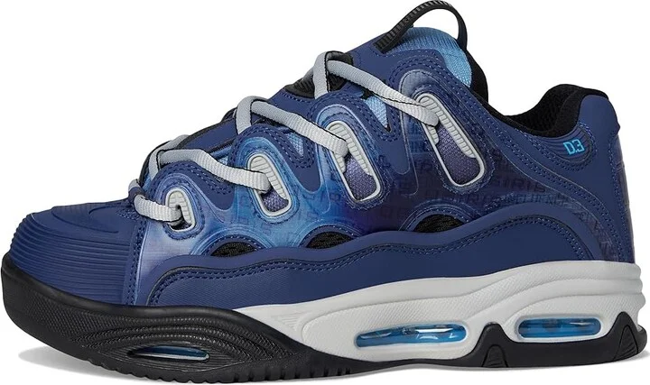 Osiris D3 2001 Men's Skate Shoes Navy/Grey/Blue : 10 D - Medium, Textile - Image 6