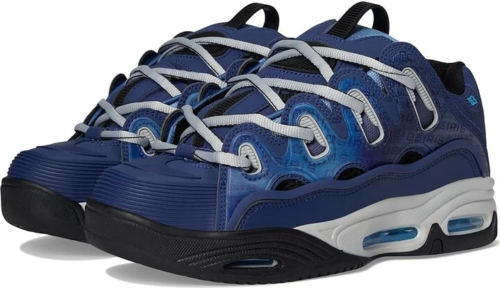 Osiris D3 2001 Men's Skate Shoes Navy/Grey/Blue : 10 D - Medium, Textile