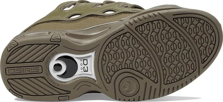 Osiris D3 2001 Men's Skate Shoes Olive/White : 9 D - Medium, Textile - Image 3