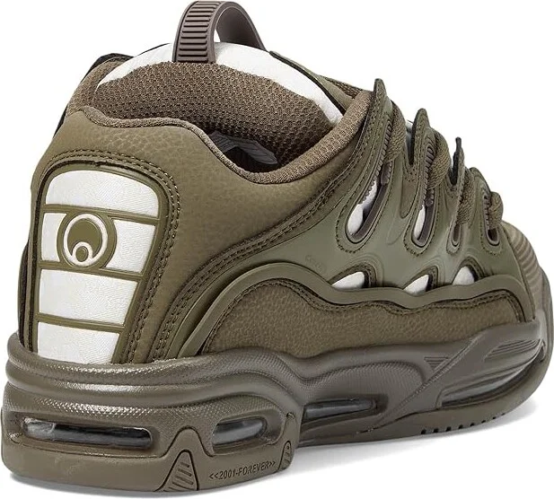 Osiris D3 2001 Men's Skate Shoes Olive/White : 9 D - Medium, Textile - Image 4