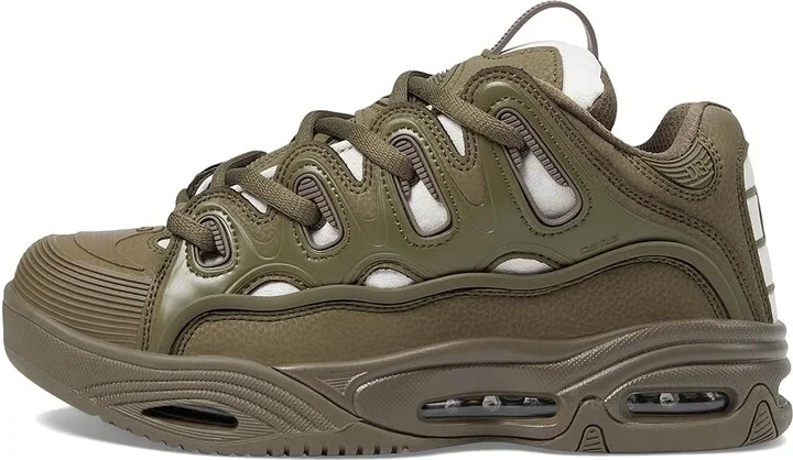Osiris D3 2001 Men's Skate Shoes Olive/White : 9 D - Medium, Textile - Image 6