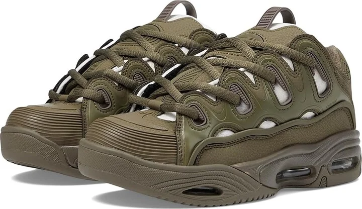 Osiris D3 2001 Men's Skate Shoes Olive/White : 9 D - Medium, Textile