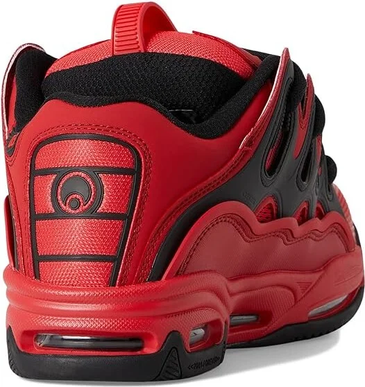 Osiris D3 2001 Men's Skate Shoes Red/Black/Red : 9 D - Medium, Textile - Image 4