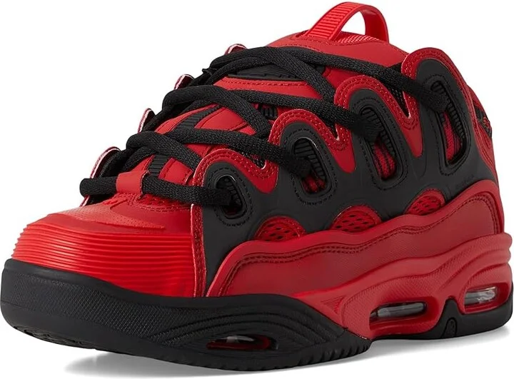 Osiris D3 2001 Men's Skate Shoes Red/Black/Red : 9 D - Medium, Textile - Image 5