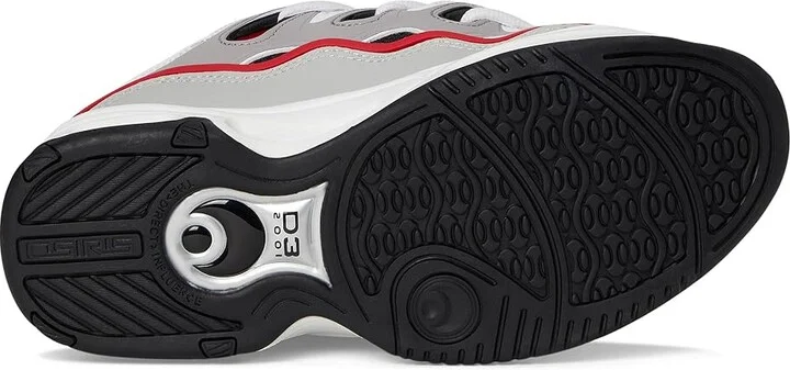 Osiris D3 2001 Men's Skate Shoes Red/White/Grey : 11 D - Medium, Textile - Image 3